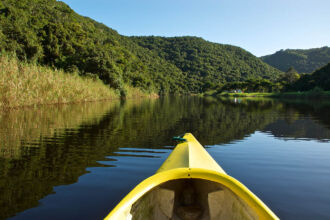 Kanutour auf dem Towsriver garden route, wilderness, tows river, Kanutour